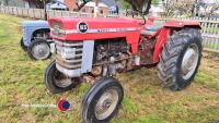 MF 165 tractor in original condition, 1969, only part that has been painted is the dash board, 7580 hours - 2