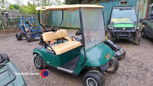 Ezgo battery golf buggy with charger, control box in office