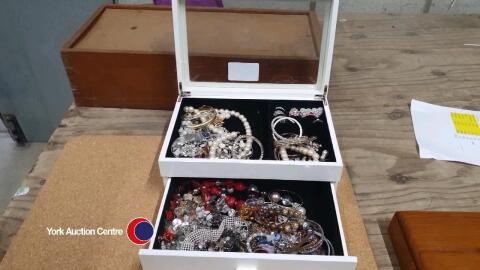 White box of jewellery