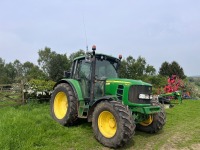 John Deere 6430 4wd tractor, 40k, Powerquad, TLS, air con & air seat, 6425 hours, YJ10 FTF - 3