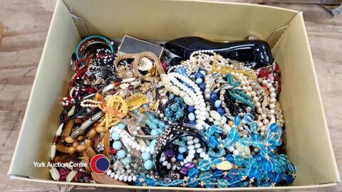 Box of costume jewellery