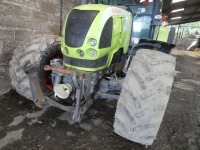 Claas Arion 640 tractor, front linkage and PTO, 8,059 hours, AY09 ELJ, back window included in the sale  - 2