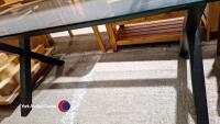Glass top original Habitat dining table - 3