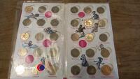 Olympic London 2012 fifty pence sports collection album from the Royal mint. Full set of coins plus a completer medallion.