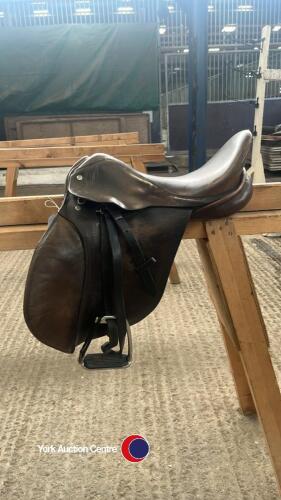 Antill Pilbington Saddle for 14.2 pony, Dark Brown, Length 16', Flap width 13', Flap length 14' - Including Stirrups