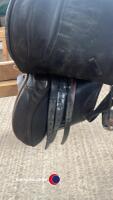 Antill Pilbington Saddle for 14.2 pony, Dark Brown, Length 16', Flap width 13', Flap length 14' - Including Stirrups - 2
