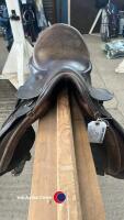 Antill Pilbington Saddle for 14.2 pony, Dark Brown, Length 16', Flap width 13', Flap length 14' - Including Stirrups - 3