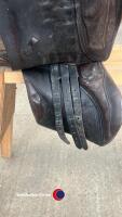 Antill Pilbington Saddle for 14.2 pony, Dark Brown, Length 16', Flap width 13', Flap length 14' - Including Stirrups - 7