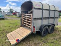 Bateson 10 x 5 cattle trailer, loading gates, spare wheel, jockey wheel, new axles and brakes last year, good working order ready for work - 4