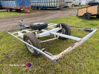 Car trailer chassis, 6ft 6 x 5 ft - 3