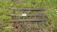 3 x Hardox tines 80cm long 3x5 cm section