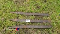 3 x Hardox tines 80cm long 3x5 cm section - 2
