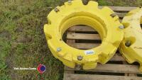 Pair of John Deere 7930 rear wheel weights - 2