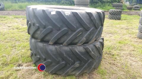 2x 650/65R38 Michelin tyres