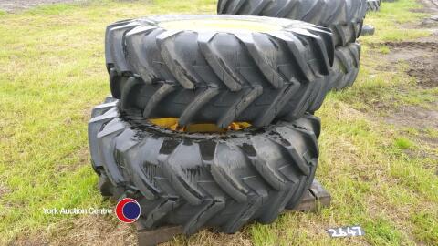 2x 16.9R28 Michelin wheels and tyres off JD6800