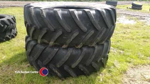 Pair 650-65R42 tyres