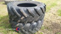 Pair Michelin 80/70/30 tractor tyres - 4