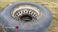 Pair 455/215/22.5 wheels and tyres - 2