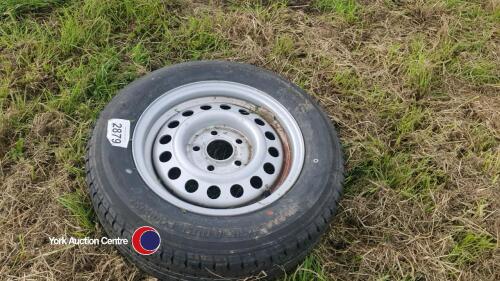 14in new trailer tyre and rim