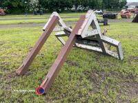 Twin bag lifter on JCB Q-fit brackets
