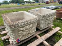 2 x large garden planters - 2