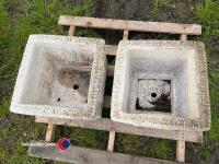 2 x large garden planters - 4
