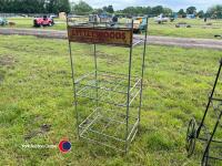 Galvanised bottle stand - 2
