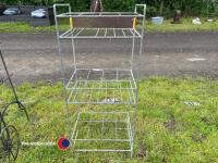 Galvanised bottle stand - 3