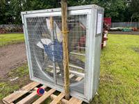 Large Alfan 240v ventilation fan 4ft 6in x 4ft 6in, gwo - 4