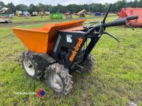 Muck truck/powered wheel barrow 250kg capacity, Honda engine, working order - 4