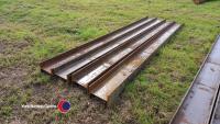 4 x 10 ft long 8 inch x 5.25 inch girders