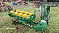 McHale 995LM small square and round bale wrapper, box with control box, manuals, spare gears for pre stretch unit, spare chains and sprockets to use, control box etc in office - 2