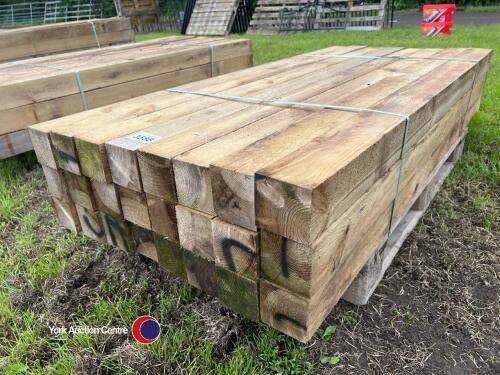 24x 6ft x 4in x 4in tanalised fence posts