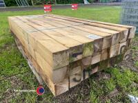 24x 6ft x 4in x 4in tanalised fence posts - 2