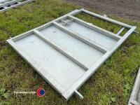 2 x galvanised sheeted gates - 3