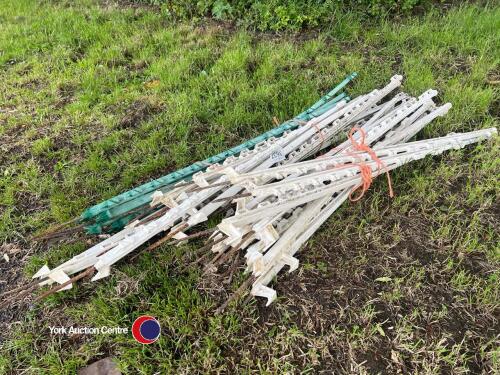 Electric fence stakes
