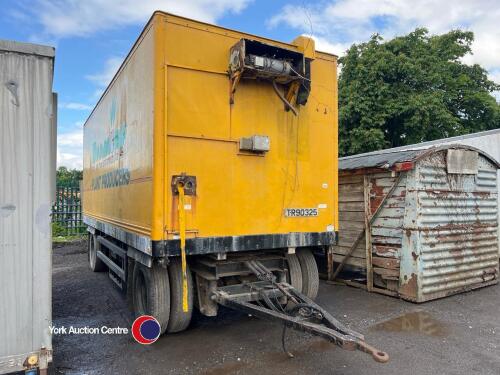 20ft 8-wheel box dolly trailer, good order
