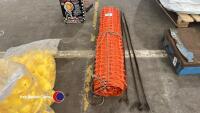 Roll of safety bunting plus pins
