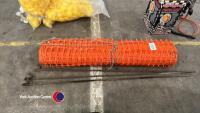 Roll of safety bunting plus pins - 2
