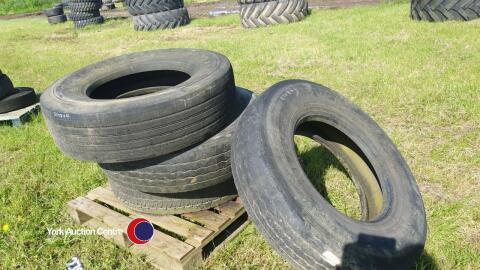 4x tyres 295/80-22.5