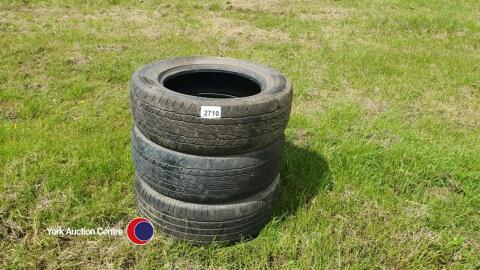 3x tyres 255/60-18