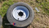 Pair of Kumho 23.5/75/17.5 6 stud trailer wheels - 2