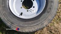 Pair of Kumho 23.5/75/17.5 6 stud trailer wheels - 3