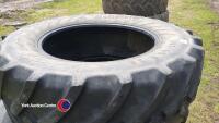 600/65/38 tractor tyres, no repairs. - 2