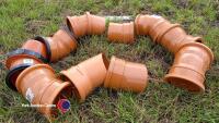 10 x drainage bends 100mm diameter - 2