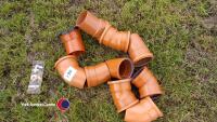 10 x drainage bends 100mm diameter - 3