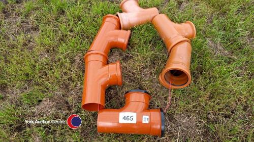 6 x drainage junctions 100mm diameter