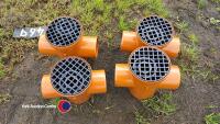 4 x compact drainage gullys with back inlet - 3