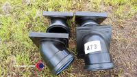 4 x drainage rodding points, 100mm diameter