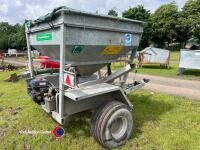 Peter Allen Rota Field 1T feeder dispenser, refurbished professionally as new in 2019, new petrol engine, electric battery powered controls all in wo, control box in office - 3